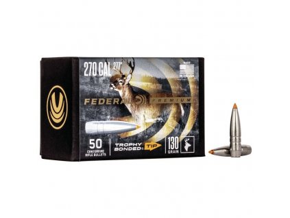 Střela Federal, Premium Trophy Bonded, .270"/.277", 130GR (8,4g), Trophy Bonded Tip CB