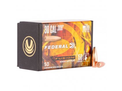 Střela Federal, Fusion, 7,62mm/.308", 150GR (9,7g), Bonded Soft Point