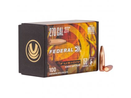 Střela Federal, Fusion, .270"/.277", 150GR (9,7g), Bonded Soft Point