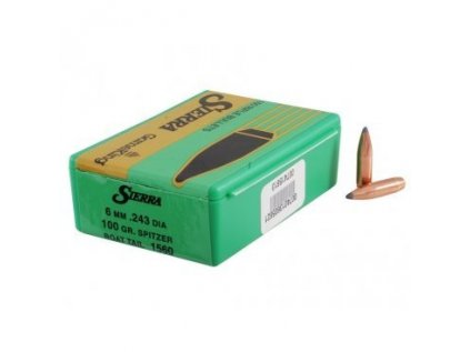 Střela Sierra, Rifle Game King, .243/ 6,17mm Dia, 100GR, Game King SBT