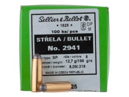 Střela Sellier a Bellot, Pistol-Revolver, .38 Special, 148GR/9,60g, WC