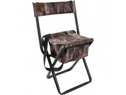 Rozkládací židle Allen, s opěradlem a úložným prostorem, 35,5cmx42,5cmx73,5cm, camo