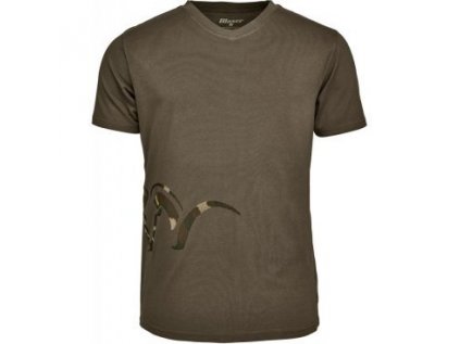 Triko Blaser s velkým logem Argali, barva: olivová, velikost: XXL