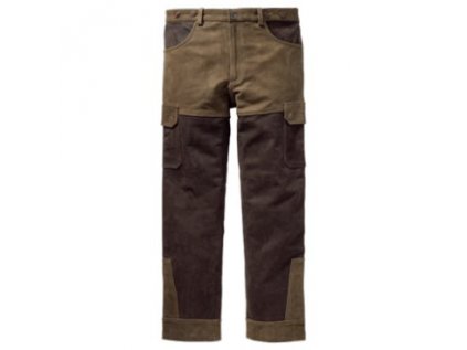 Kožené kalhoty Wildgame, vel.: 56, zeleno-hnědé