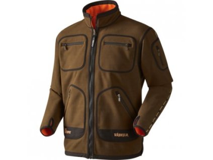 Fleece bunda Härkila, Kamko, barva Brown/Red,  vel.: L