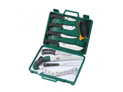 Sada nástrojů Outdoor Edge, Game Processor, 12-ti dílný set pro zpracování zvěřiny