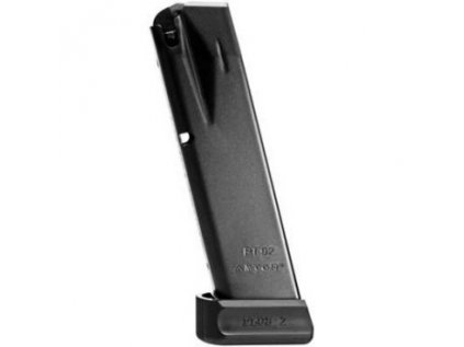 Zásobník MecGar, pro PT-92 apod., 9mm, 20 ran, s botkou, černý