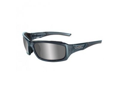 Brýle Wiley X, ECHO, skla: stříbrná, kovově modrý rámeček, balist. odolnost