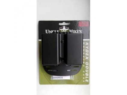 Pouzdro Uncle Mike's, Kydex, na 2 dvouřadé zásobníky, s pádlem