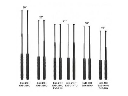 Teleskopický obušek ESP, velikost 21", kalený, černý, včetně pouzdra