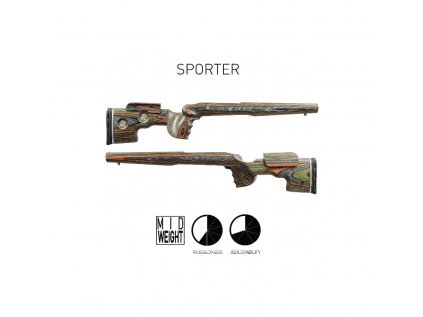 Pažba GRS Riflestocks, Sporter, pro pušky Ruger 10/22, Nordic Wolf