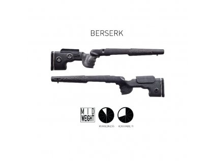 Pažba GRS Riflestocks, Berserk, pro pušky Tikka T3/T3X, černá