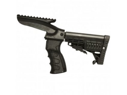 Pažba CAA, pro Rem 870, teleskopická CBS, s rukojetí UPG a lištou Weaver/Picatinny, černá