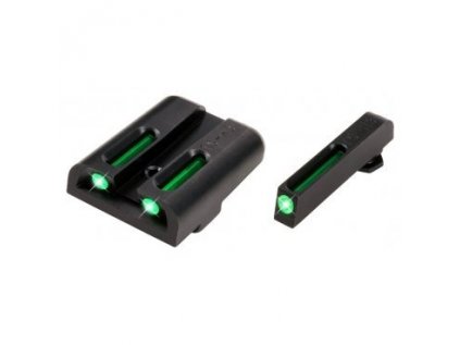 Mířidla Truglo, TFO - Tritium+optické vlákno, pro pistole Glock (nízké), zelené