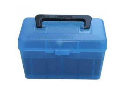 Krabička na náboje MTM Cases, 50ks kulových nábojů, modrá