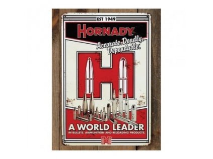 Plaketa Hornady, Vintage Tin Sign