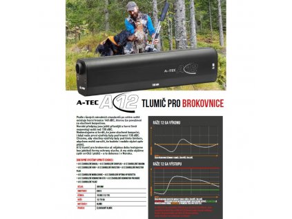 Tlumič A-TEC  A12 pro brokovnice ráže 12x70mm, s navážkou 42g broků do 3,5mm