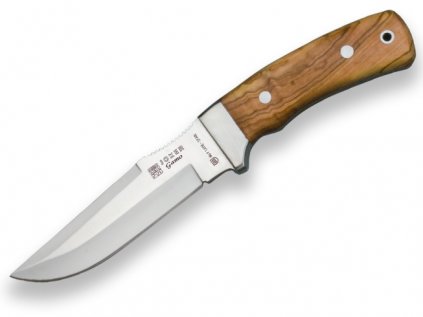 olive wood handle 13 cm full tang stainless steel blade lenghtjoker gamo hunting knifeleather sheath 229