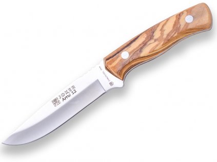 bushcraft knife joker arrui 12 cm 420 stainless steel blade length olive wood handle 240