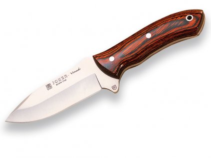 red wood handle11 cm stainless steel joker venado skinning knifeleather sheath 284