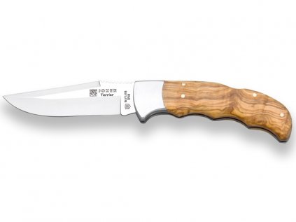 hunting folding knife joker terrier with olive wood handle ss bolster and blade length 9 cm 732 (1)