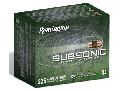 Náboj kulový Remington, Subsonic, .22LR, 40GR (2,59g), CP HP, balení 225ks