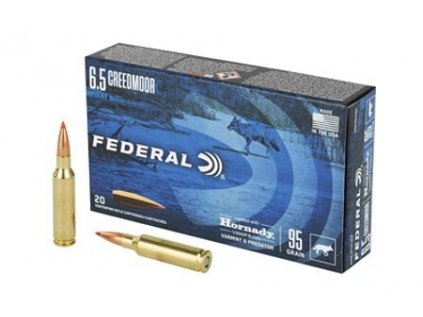 Náboj kulový Federal, Hornady V-MAX, 6,5mm Creedmoor, 95GR (6,15g), V-MAX