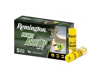 Náboj brokový Remington, Premier AccuTip,  12x76mm, Sabot Slug Port Tip, 260GR/17g