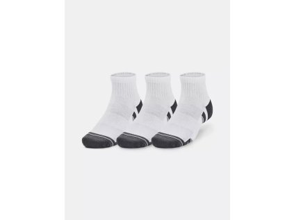 Ponožky Under Armour UA Performance Cotton Qtr 3 kusy v balení, barva: bílá, velikost: XL