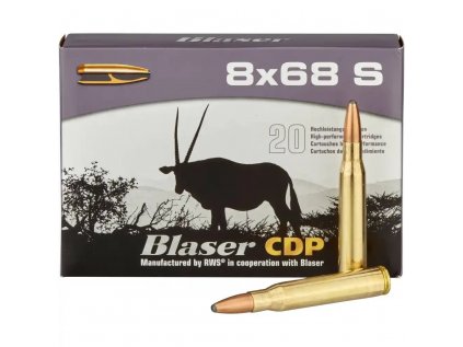 Náboj kulový Blaser, 8x68S, 196GR (12,7g), CDP