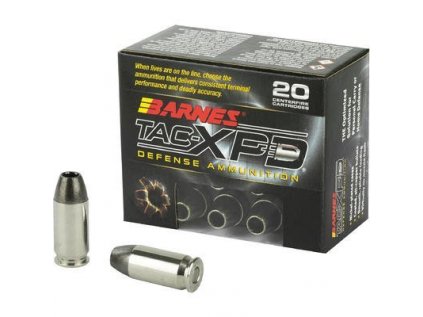 Náboj kulový Barnes, TAC-XPD, .45 Auto+P, 185GR (12g), TAC-XP