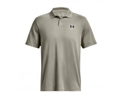 Tričko Under Armour UA Performance 3.0 Polo, barva: šedozelená, velikost: L