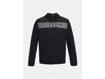 Bunda Under Armour SPORTSTYLE WINDBREAKER, barva: černá, velikost: XXL