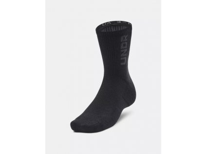 Ponožky Under Armour UA 3-Maker 3pk Mid-Crew, barva: černá, velikost: M