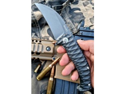 Zavírací nůž Dachs Knives, Hades, černý, klip