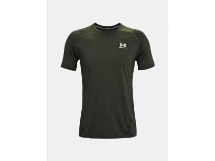 Tričko Under Armour UA HG Armour Fitted SS, velikost: M, barva: zelená