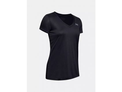 Tričko dámské Under Armour Tech SSV - Solid, velikost: XS, barva: černá