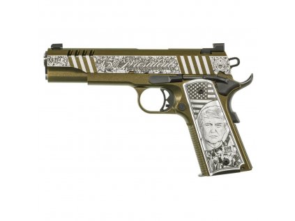 Pistole sam. Auto Ordnance, Model: 1911 Trump Rally, Ráže: .45 ACP, hl.: 5", zdobená