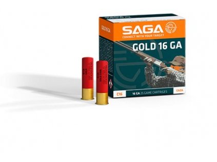 Náboj brokový Saga, Gold, 16x70mm, brok č.7/ 2,5mm, 28g