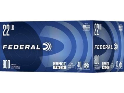 Náboj kulový Federal, Champion Range Pack, .22LR, 40GR (2,6g), LRN HV, balení 800ks