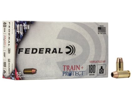 Náboj kulový Federal, Train + Protect, .40 SW, 180GR (11,6g), VHP