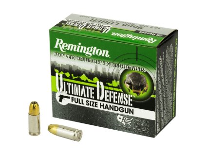 Náboj kulový Remington, Ultimate Defense, 9mm Luger, 124GR (8,0g), BJHP