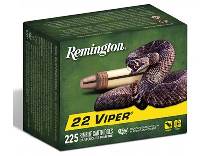 Náboj kulový Remington, VIPER, .22 LR, 36GR, (2,3g) TCSB, Hyper Velocity, balení 225ks