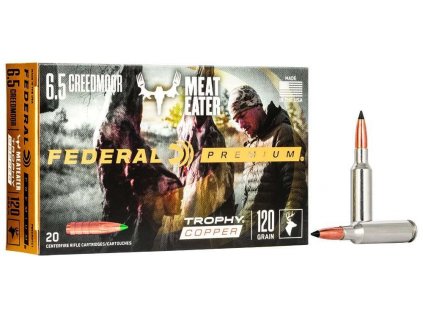 Náboj kulový Federal, Premium, 6,5mm Creedmoor, 120GR (7,78g), Trophy Copper