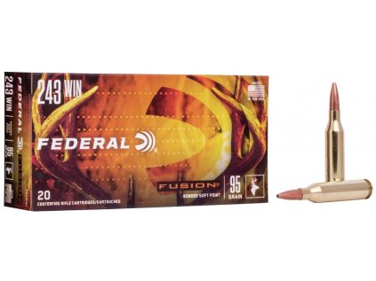 Náboj kulový Federal, Fusion, .243 Win., 95GR (6,10g), Fusion