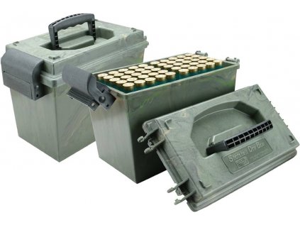 Krabička na náboje MTM Case Gard, pro 100ks brokových nábojů 12x76mm, Wild Camo
