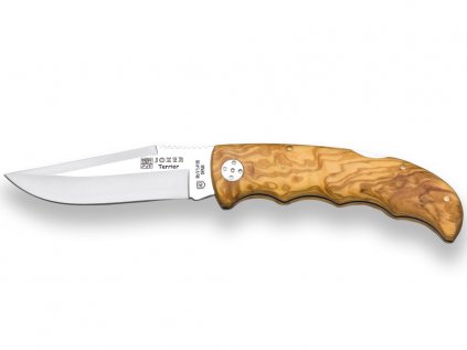 NO 18V hunting folding knife joker terrier with olive wood handle and blade length 9 cm733