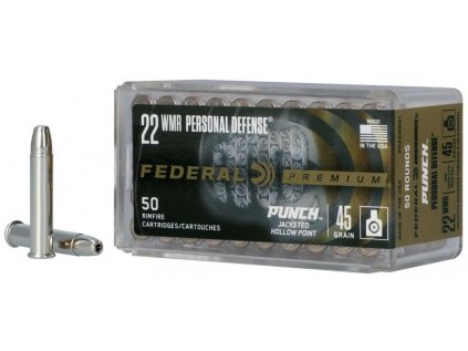 Náboj kulový Federal, Personal Defense, .22 WMR, 45GR (2,9g), Punch JHP