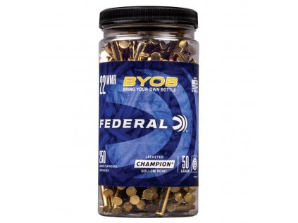 Náboj kulový Federal, Champion BYOB, .22 WMR, 50GR (3,24g), JHP