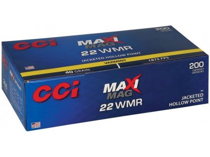 Náboj Kulový CCI, MAXI-MAG Varmint, 22WMR, 40GR (2,59g), JHP